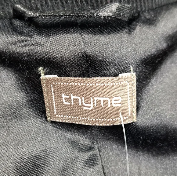 Thyme Maternity Black Trench Coat - Picture 14 of 16